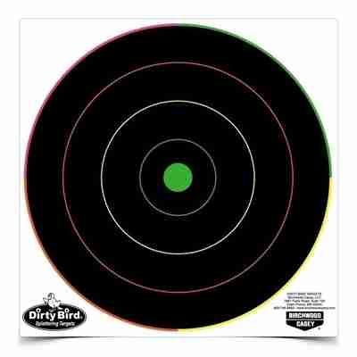 Picture of BIRCHWOOD CASEY DIRTY BIRD 8 INCH MULTI-COLOR BULL'S-EYE TARGET (20)