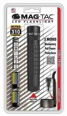 Picture of Maglite Mag-Tac 2Cell CR123 LED Flashlight- Black
