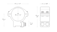 Picture of HAWKE MATCH MOUNT 30mm 2 PIECE 9-11mm MEDIUM