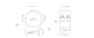 Picture of HAWKE MATCH MOUNT 30mm 2 PIECE WEAVER MEDIUM