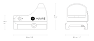 Picture of HAWKE MICRO REFLEX DOT 5 MOA (2017 MODEL)