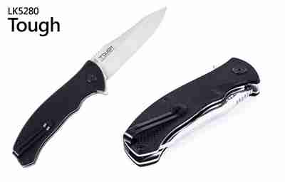 Picture of Tekut  LK5280 Tough Folding Knife Black G-10 (3.5" Satin)