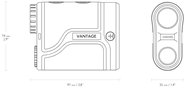 Picture of HAWKE RANGEFINDER 900 LRF VANTAGE 6X24 HIGH TX LCD
