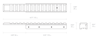 Picture of HAWKE ADAPTOR BASE 1 PIECE 11MM AIRGUN OR 3⁄8″ RIFLE TO WEAVER / PICATINNY EXTENSION