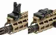 Picture of UTG AR15 Low Profile Flip-up Front Sight for Handguard