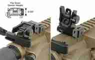 Picture of UTG AR15 Low Profile Flip-up Rear Sight with Dual Aiming Aperture