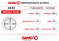 Picture of GAMO SCOPE 4x32 WR