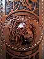 Picture of EMBOSSED COBRA SLING WITH THUMB HOLE - LION HEAD