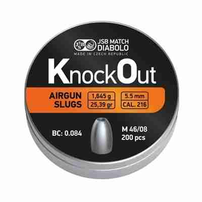 Picture of JSB  KNOCK OUT AIRGUN SLUGS 5.5/25.39gr (200)