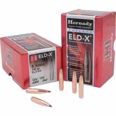 Picture of Hornady 6.5mm .264 143 gr ELD-X® (100)