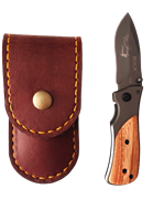 Picture of SMALL KNIFE WITH LEATHER  POUCH