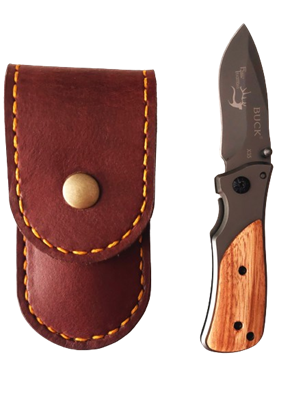 Picture of SMALL KNIFE WITH LEATHER  POUCH
