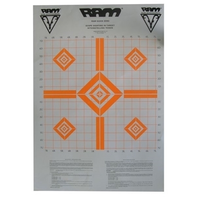Picture of RAM SCOPE ZERO TARGETS (3) ORANGE